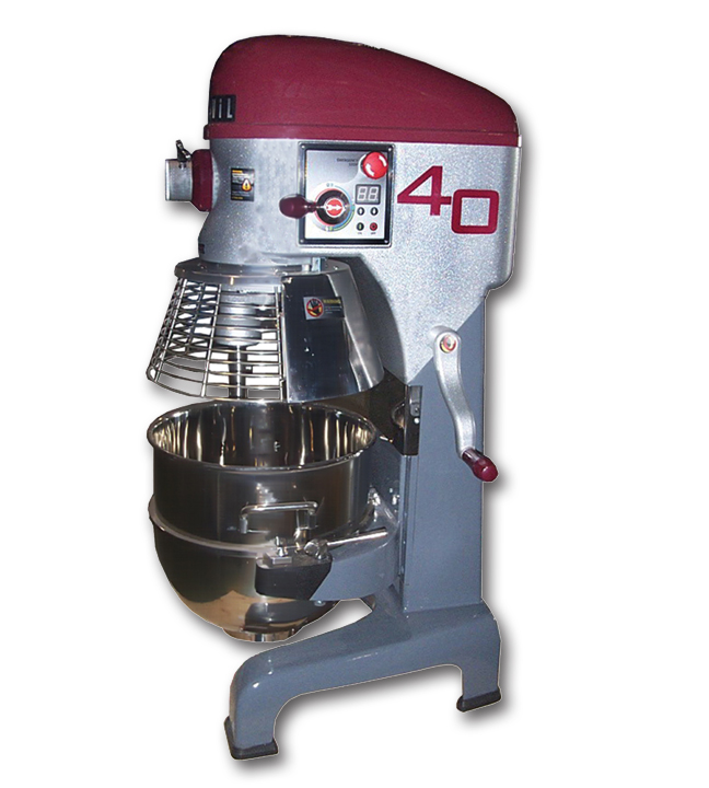 Commercial Mixer with Guard 40 Qt.